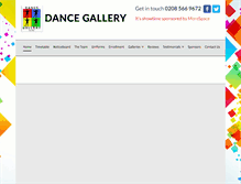 Tablet Screenshot of dancegallery.co.uk